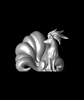 queues Pokémon ventilateur art arts divertissement 3d print model - Mito3D