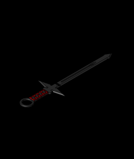 ninja épée 1 rouge gorge 3d print model - Mito3D