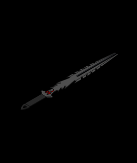 ninja épée 4 rouge gorge arts divertissement 3d print model - Mito3D