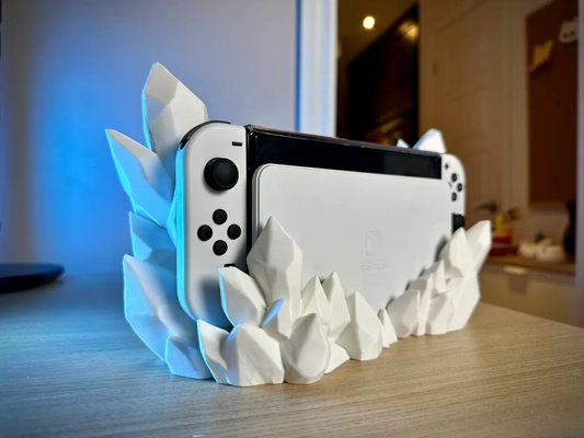 nintendo switch crystal dock - classic oled version 3d by holoprops on thangs 3d print model - Mito3D