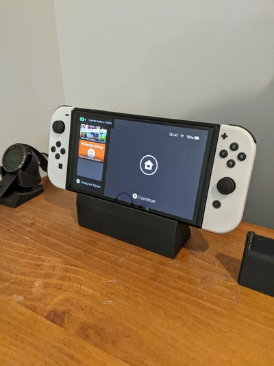nintendo switch lite charging stand - 3d by exhausted on thangs 3d print model - Mito3D