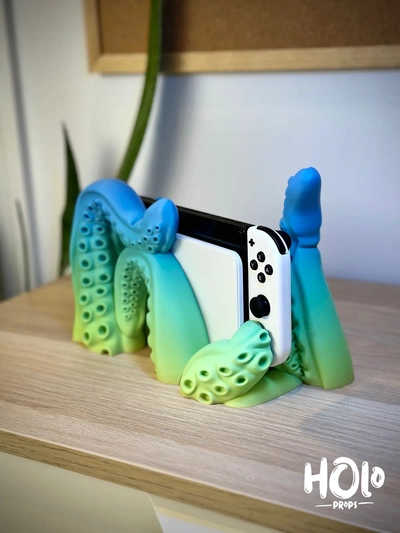 nintendo switch tentacle dock - classic & oled version 3d by holoprops on thangs 3d print model - Mito3D