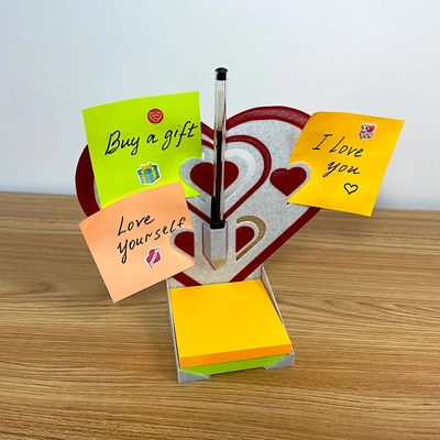 note holder hearts - 3d by 3dwithus on thangs 3d print model - Mito3D