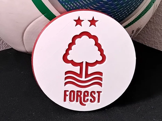 nottingham forest fc coaster or plaque - 3d by daddywazzy thecreator on thangs 3d print model - Mito3D