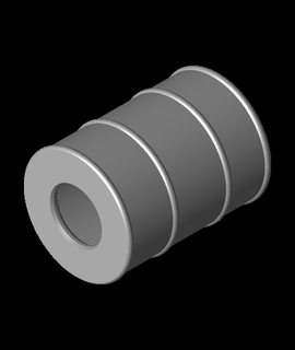 nuclear barril taza espacio jalá 3d print model - Mito3D