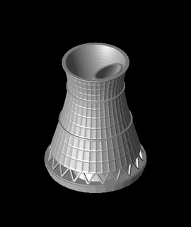 nuclear humidifier cooling tower Devices 3d print model - Mito3D