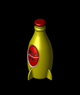 nuka cola bottle 3d model pxor thangs 3d print model - Mito3D