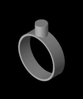 nuez tornillo anillo robinja 3d print model - Mito3D