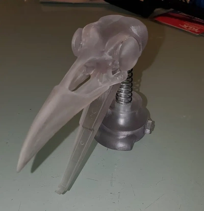 nux uccello bobblehead pazzo max 3d by unstable88 on grazie 3d print model - Mito3D