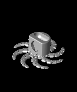 octopus apple watch airpods charger 3d model thangs 3d print model - Mito3D