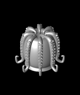 poulpe tentacule pot singularité Accueil maison jardin 3d print model - Mito3D