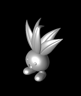 estranho Pokémon 3d modelo 3d print model - Mito3D
