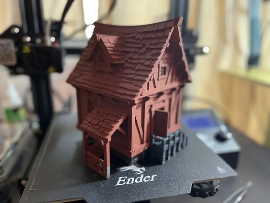 old cottage - 3d by gracewindale on thangs house dnd tabletop 3d print model - Mito3D