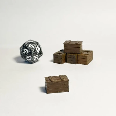 old crate - 3d by gracewindale on thangs dnd terrain prop props tabletop diorama 28mm 32mm crates d&d scenery storage miniature pathfinder 3d print model - Mito3D