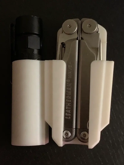 olight s2r baton holder fits modular leatherman wave holster - 3d by nithokeg on thangs 3d print model - Mito3D