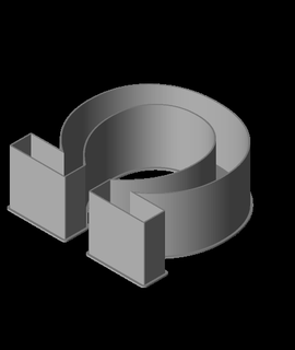 omega symbol nestable box v1 ppac 3d print model - Mito3D