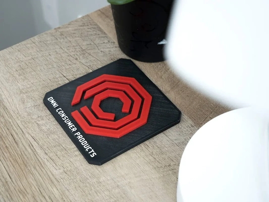 omni consumer products - ocp robocop coaster 3d by thelayersmith on thangs alex murphy ed 209 3d print model - Mito3D