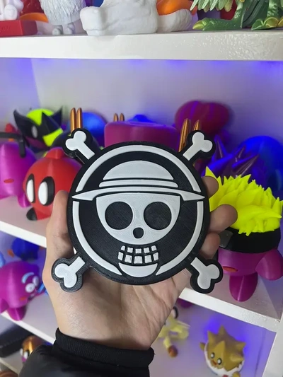 one piece coaster - 3d by pressprint on thangs luffy anime 3d print model - Mito3D