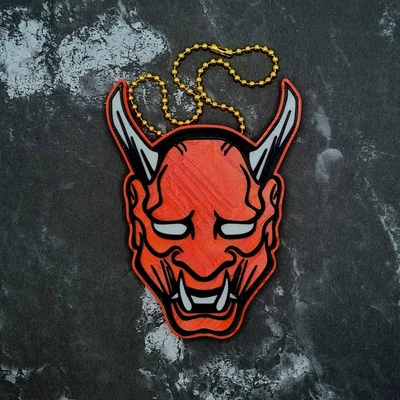 oni charm 1 outline - 3d by jcreatenz on thangs 3d print model - Mito3D