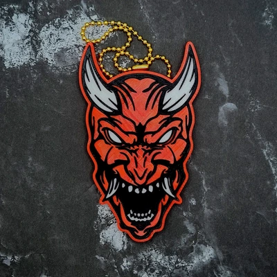 oni charm 3 outline - 3d by jcreatenz on thangs 3d print model - Mito3D