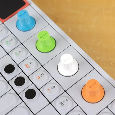 op-1 knob replacement - 3d by on thangs op1 teenage engineering te music musical instrument instruments synth synthesizer machine fix repair dial button no supports support free custom customized customizer 3d print model - Mito3D