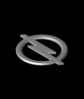 Opel logo billet gratuit 3d print model - Mito3D
