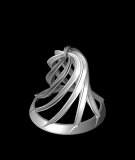 ouvert spirale Noël cloche dazus Accueil maison jardin 3d print model - Mito3D