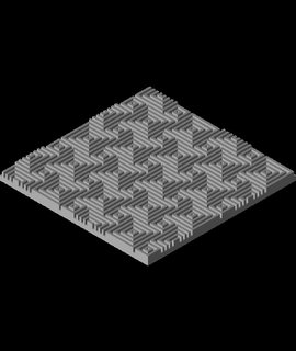 optical illusion tile op art 3d model thangs 3d print model - Mito3D