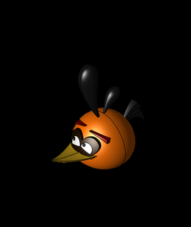 orange angry birds 3d model juankmed thangs 3d print model - Mito3D