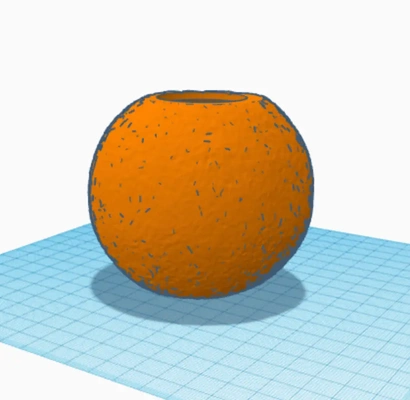 orange planter 3d scan - by gadgetlab on thangs 3d print model - Mito3D