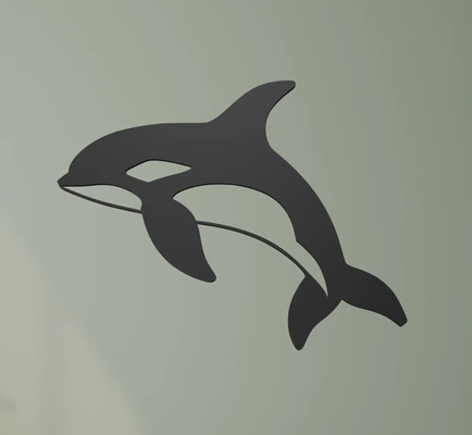 orca wall art - 3d by ri0m0 on thangs 3d print model - Mito3D