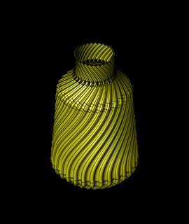 organico organizzatori sismico vaso 3d print model - Mito3D