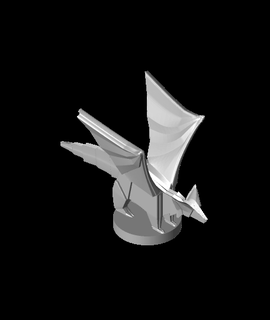 origami Dragão 3d modelo mz4250 3d print model - Mito3D