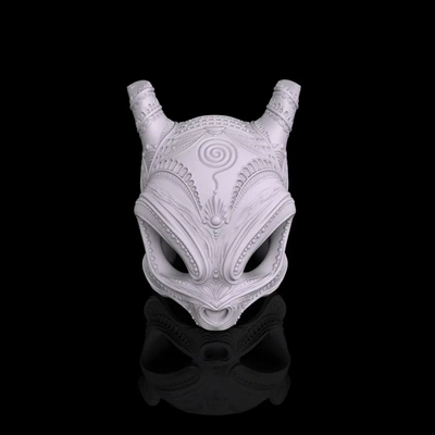 ornate mewtwo skull pok mon - 3d by chelscct chelseycreatesthings on thangs pokemon art sculpture video game 3d print model - Mito3D