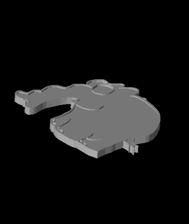 ottifant llavero placa identidad arete elefante 3d print model - Mito3D