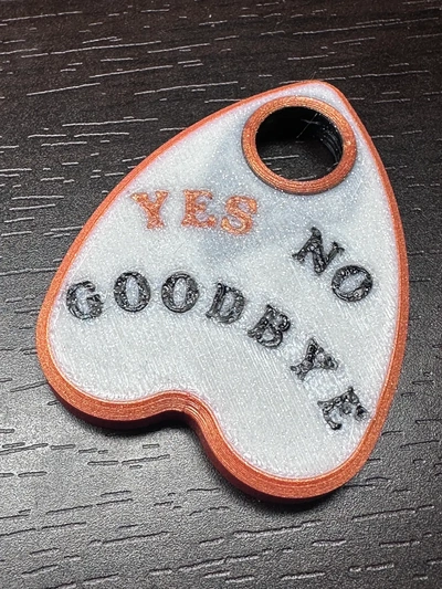 ouija planchette mini stampa magnete 3d by thelightspd on grazie 3d print model - Mito3D
