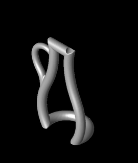 contour vase petgreen 3d print model - Mito3D