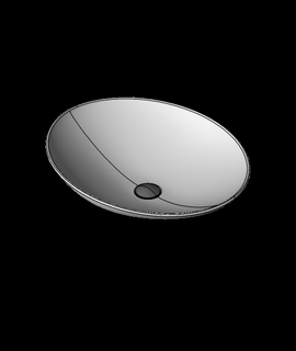 oval wash basin 3d model cforcad thangs 3d print model - Mito3D