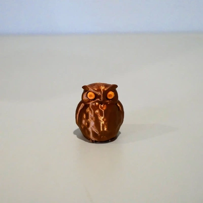 owl separate push-in-place eyes - 3d by printbunny on thangs halloween 3dprintbunny 3d print model - Mito3D