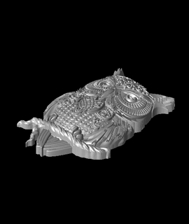 owl wall mount 3d model drachenfire84 thangs 3d print model - Mito3D