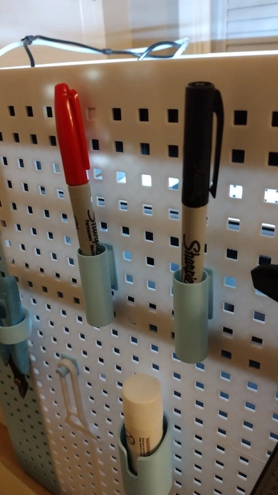 p1p pegboard penholder v3step - 3d by markgillespienh on thangs 3d print model - Mito3D