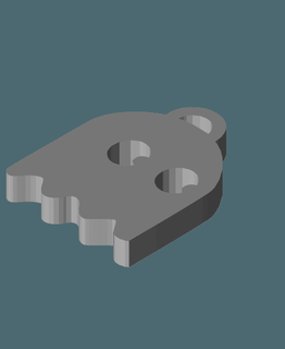 pacman percha fantasma página impresión 3d print model - Mito3D
