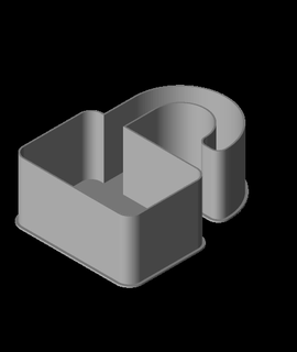 padlock open nestable box v1 ppac 3d print model - Mito3D
