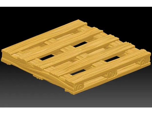 pallet coaster stylized - 3d by bowpie on thangs 3d print model - Mito3D