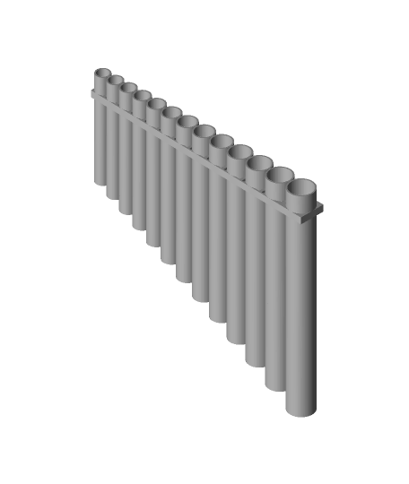 pan flute 3d model melmaking thangs 3D print model - Mito3D