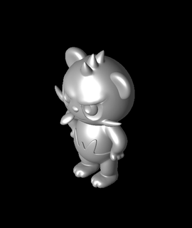 Pancham pokemon 3d model teşekkürler 3d print model - Mito3D