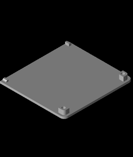 paneldue titulaire soutien pivot boîte 3d modèle 3d print model - Mito3D