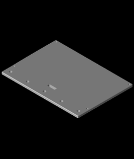 paneldue v2 5 pulgada monitor recinto 3d modelo gracias 3d print model - Mito3D