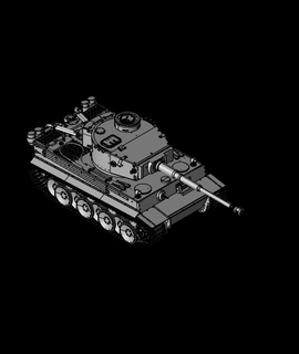 Panzer vi König Tiger 3d Modell regnen danke 3d print model - Mito3D