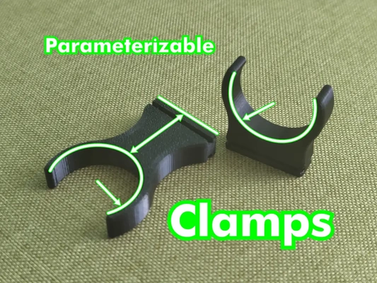parameterizable plinth clamps - 3d by madhead on thangs 3d print model - Mito3D